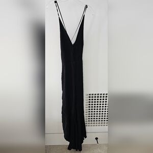 Bardot jumpsuit open in back and open at the bottom legs